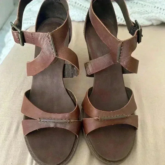 TIMBERLAND Earthkeepers Shoes Women's Leather Chunky Heel Brown - Picture 14 of 16